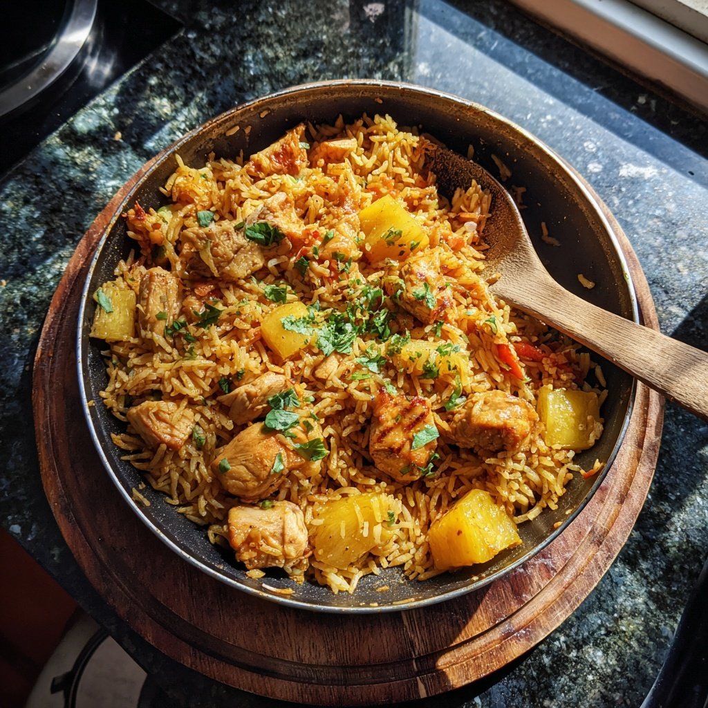 One Pot Pineapple Chicken Rice