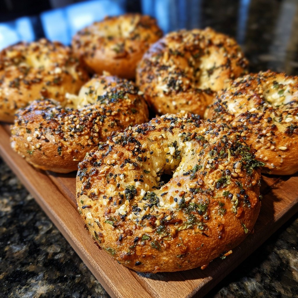 Protein Bagels Made With Cottage Cheese