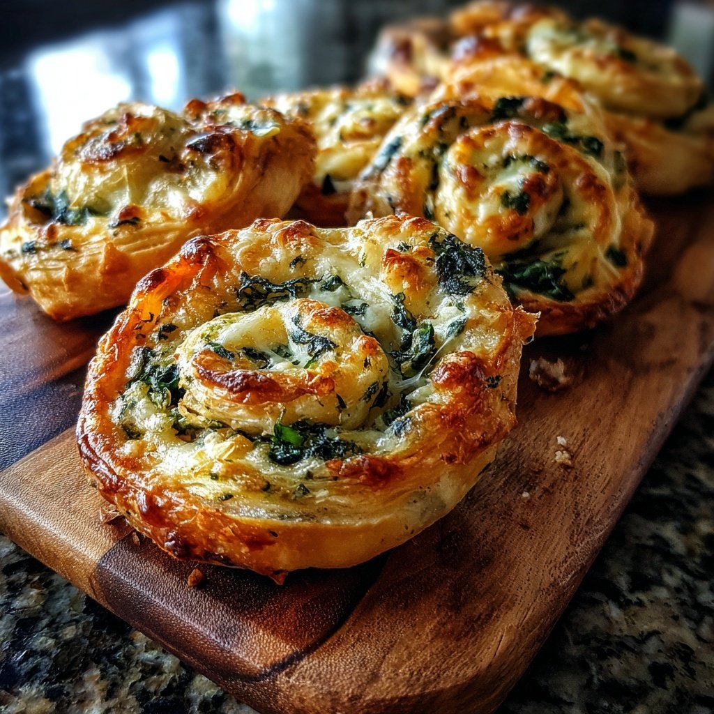 Super Bowl Puff Pastry Pinwheels