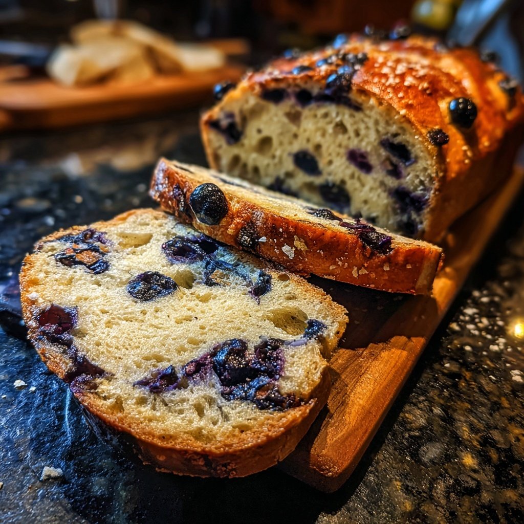 Blueberry Lemon Artisan Bread