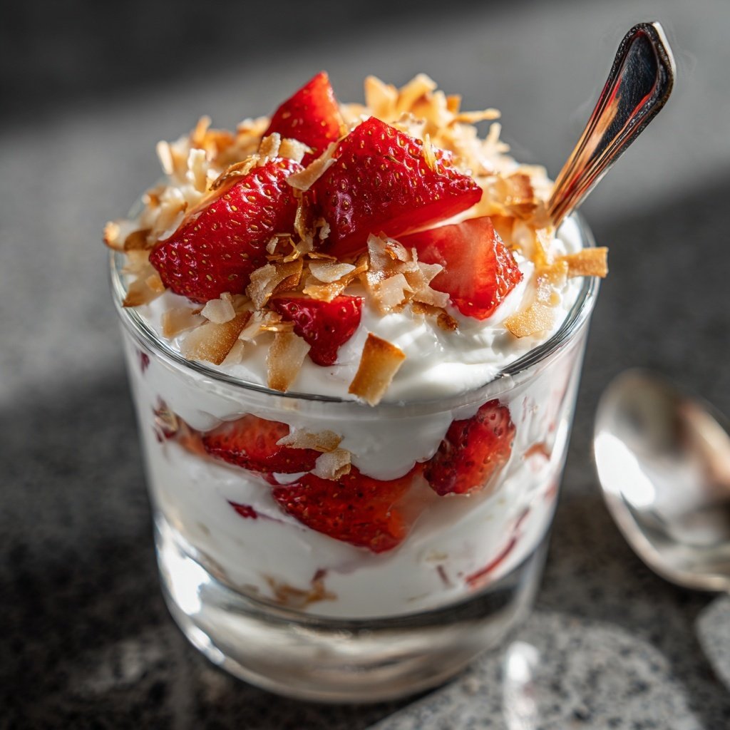 Strawberry Coconut Yogurt Parfaits