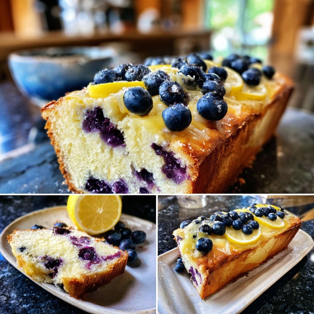 Blueberry Lemon Toasted Bread
