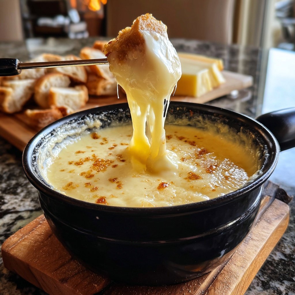 Fondue with Fontina Cheese