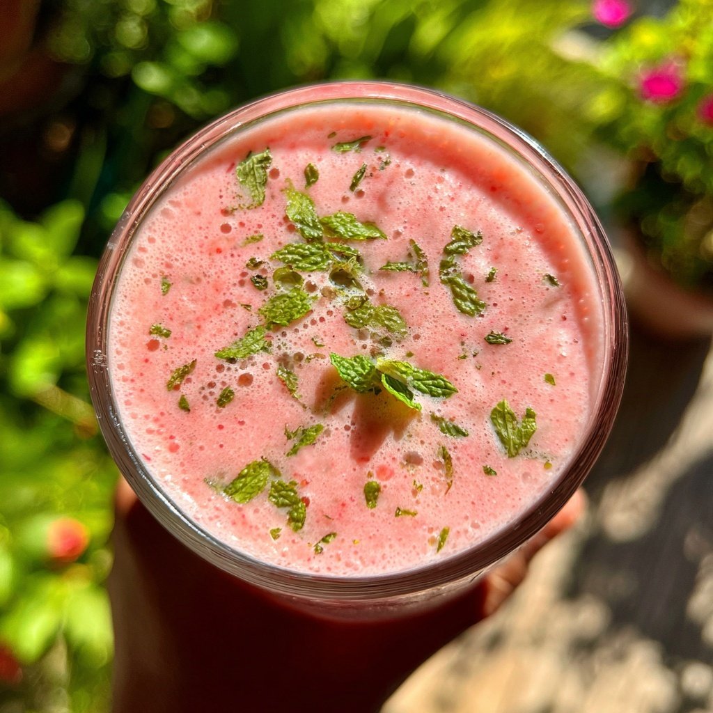 Strawberry Mint Smoothie