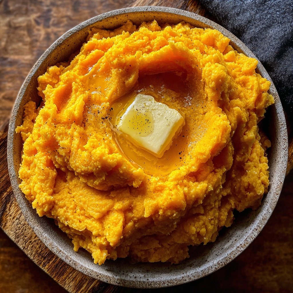 Sweet Potato Mash with Butter