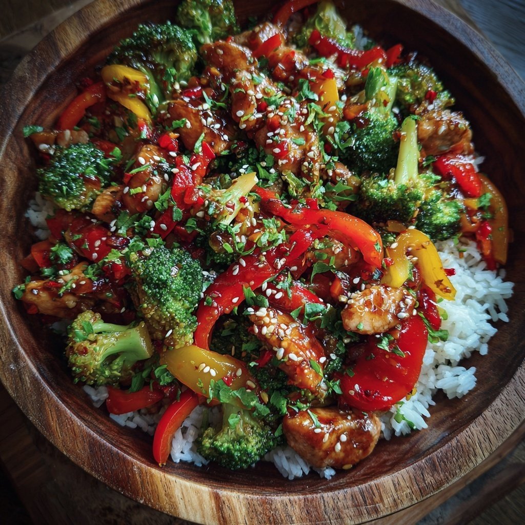 Healthy Teriyaki Chicken Stir Fry