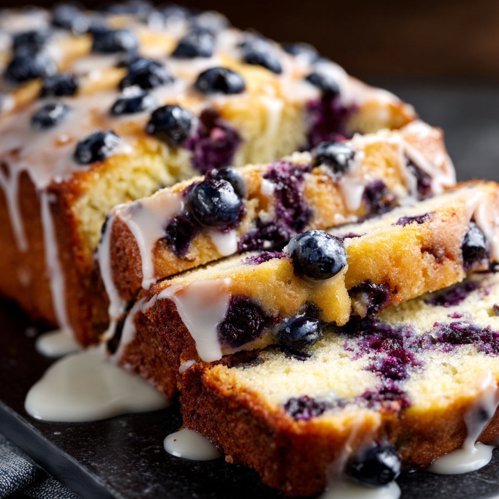 Blueberry Lemon Loaf Cake