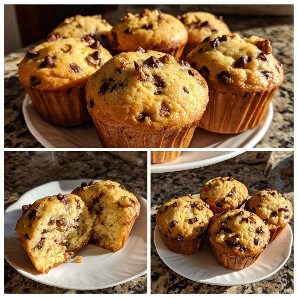 Healthy Chocolate Chip Muffins