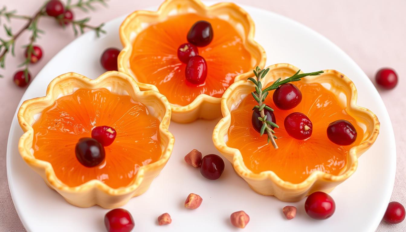 Cranberry Grapefruit Cheese Tarts Thyme Pink Peppercorns