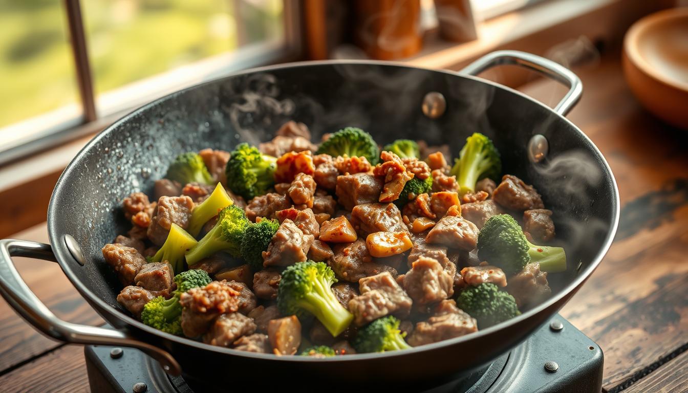 Ground Beef and Broccoli Stir Fry