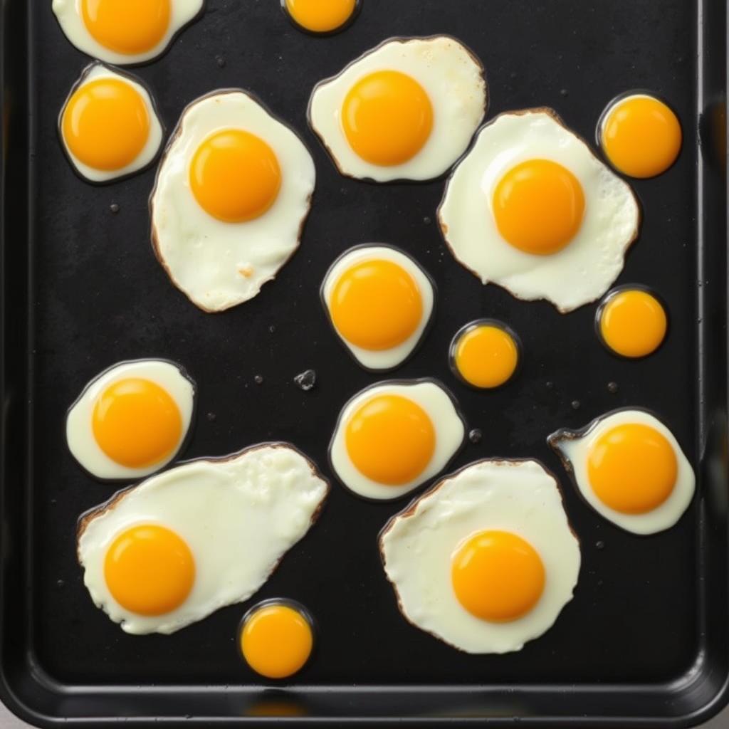 Sheet Pan Fried Eggs