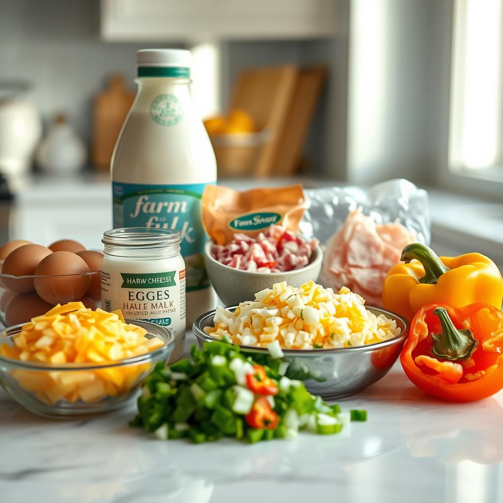 baked omelet ingredients