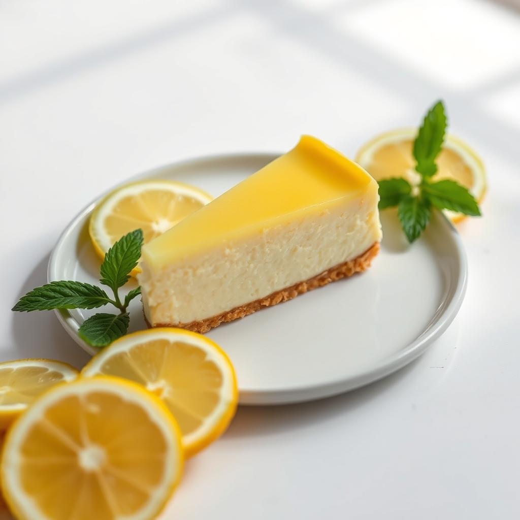 creamy lemon cheesecake